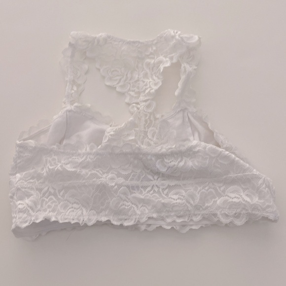 Girls lace bralette Tucker + Tate Nordstrom sz XL 14/16 White Racerback - Picture 2 of 3